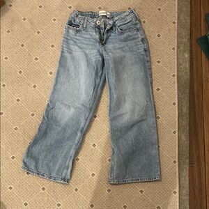 Blue Abercrombie kids bow jeans